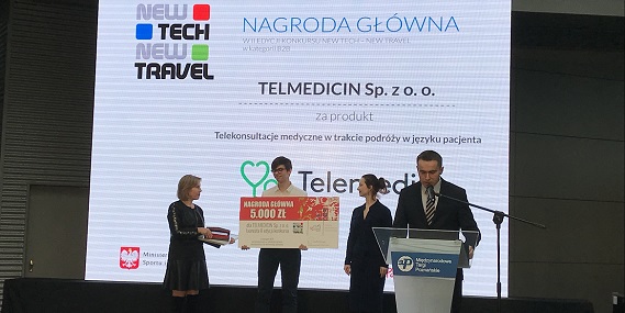 Wręczenie nagrody głównej w konkursie New Tech - New Travel