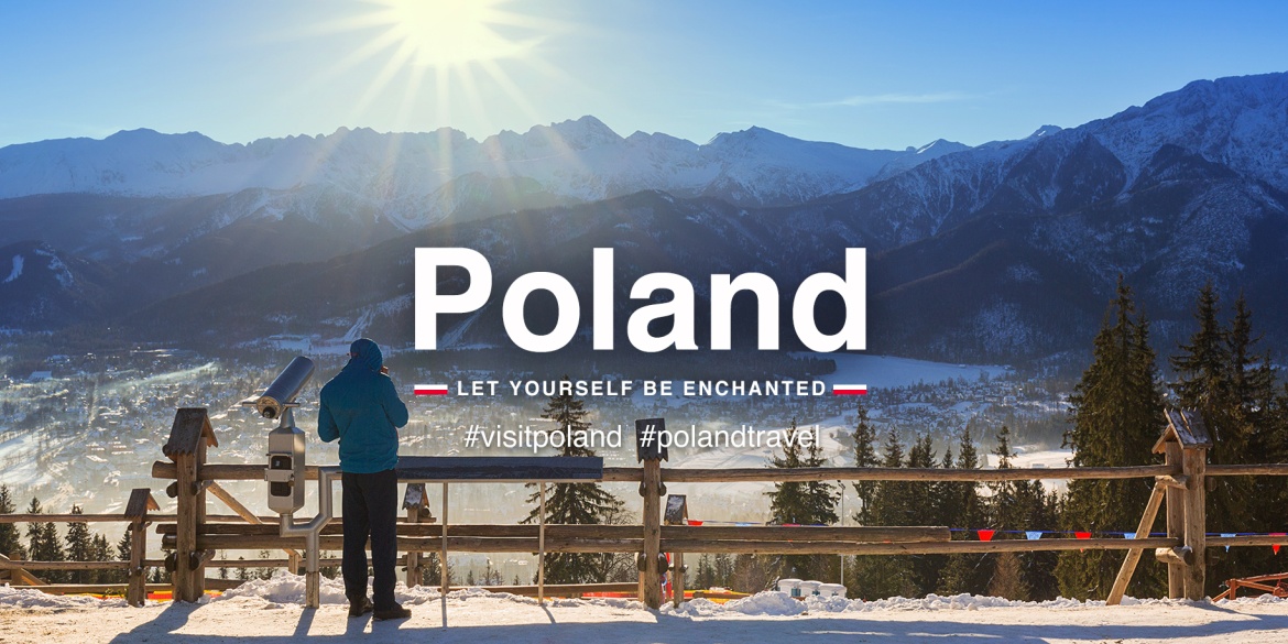 Baner kampanii zimowej Poland. Let yourself be enchanted